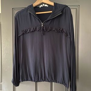Yaya Ruffle Hoodie Blouse